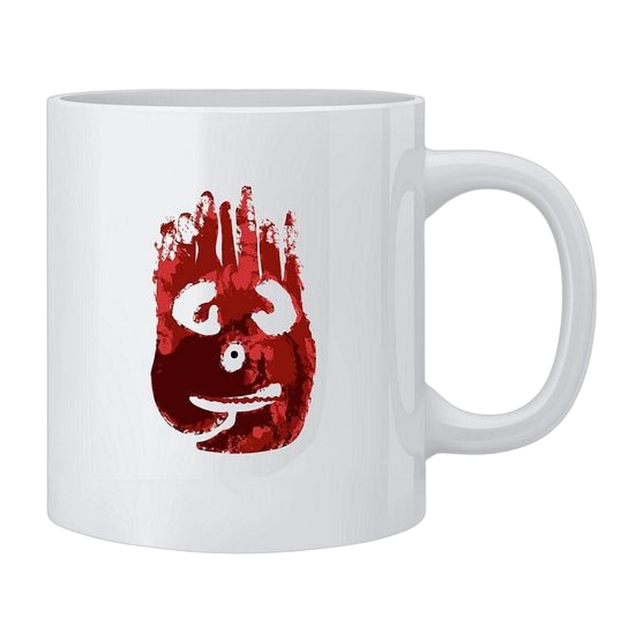 Wilson volleyball face mug, 12oz white ceramic