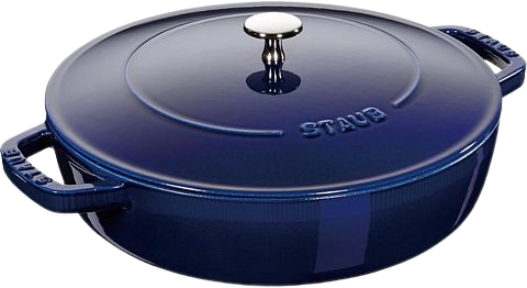 Staub 4 quart cocotte in dark blue enamel